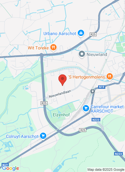 Map showing Aarschot, Belgium