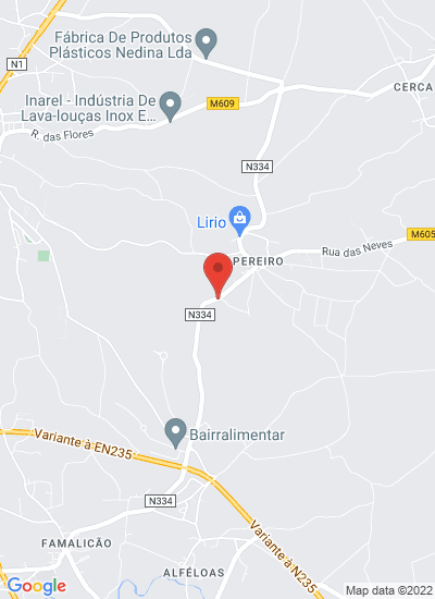 Map showing Anadia, Portugal
