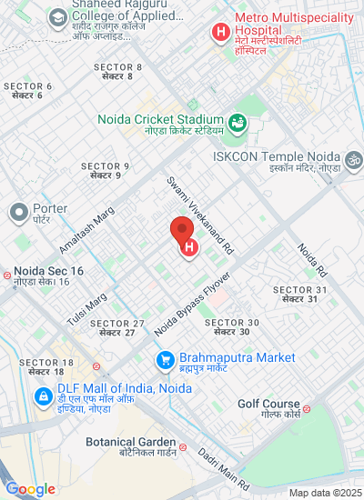 Map showing Noida, India
