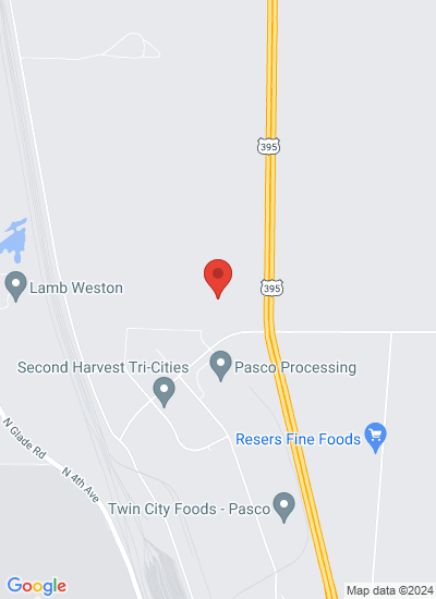 Map showing Pasco, United States