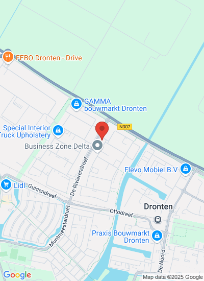 Map showing Dronten, Netherlands