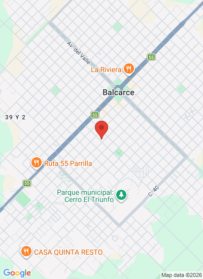 Map showing Balcarce, Argentina
