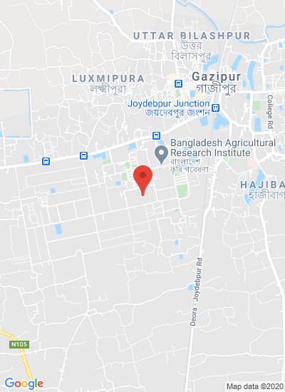 Map showing Gazipur, Bangladesh