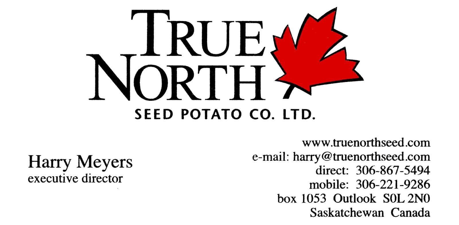 True North Seed Potato Co. Ltd. logo