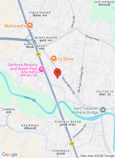 Map showing Pune, India
