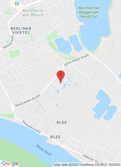 Map showing Monheim am Rhein, Germany