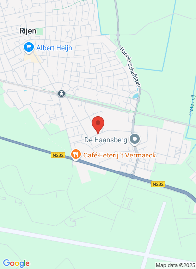 Map showing Rijen, Netherlands
