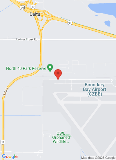 Map showing Delta, Canada