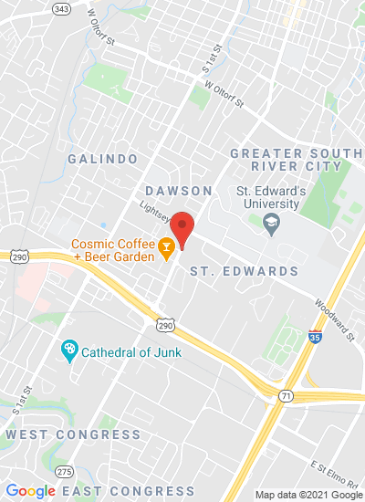 Map showing Austin, United States