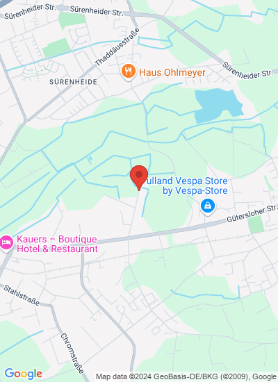 Map showing Verl, Germany