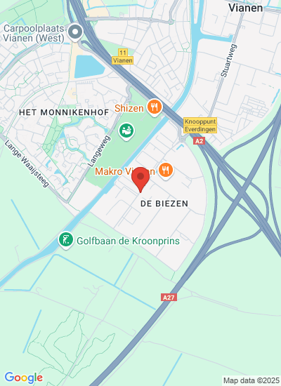 Map showing Vianen, Netherlands
