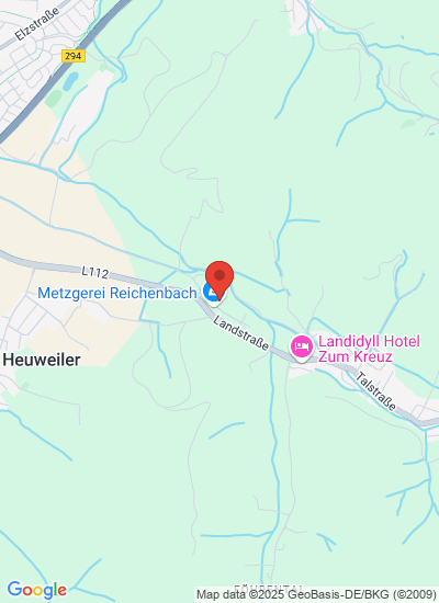 Map showing Glottertal, Germany
