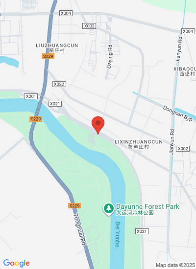 Map showing Tongzhou Qu, China