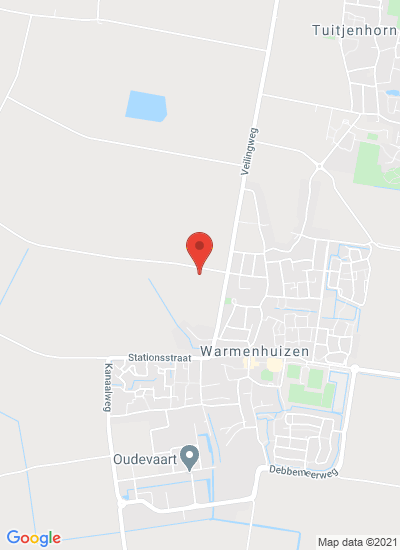 Map showing Warmenhuizen, Netherlands