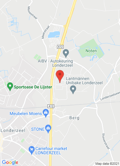 Map showing Londerzeel, Belgium