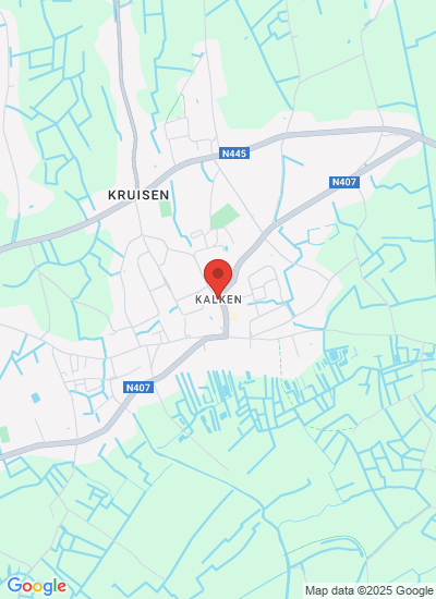 Map showing Kalken, Belgium