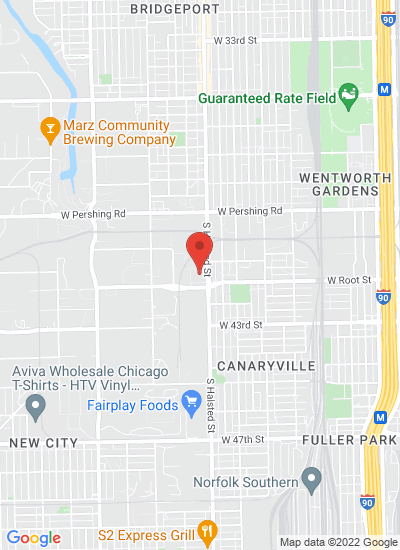 Map showing Chicago, United States