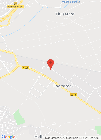 Map showing Roermond, Netherlands