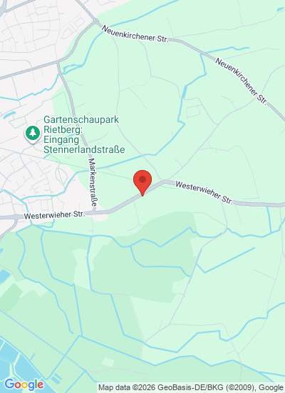 Map showing Rietberg, Germany