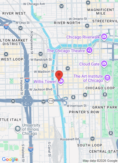 Map showing Chicago, United States
