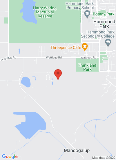 Map showing Mandogalup, Australia