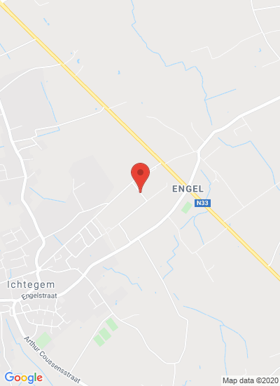 Map showing Ichtegem, Belgium