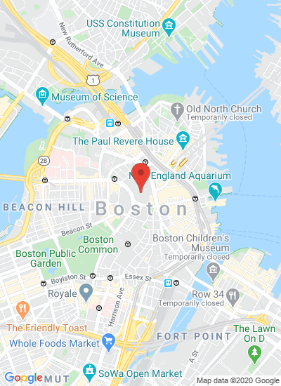 Map showing Boston, United States