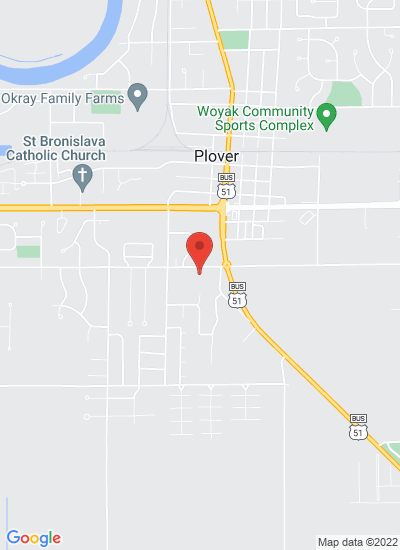 Map showing Plover, United States