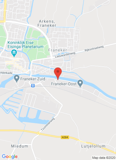 Map showing FRANEKER, Netherlands