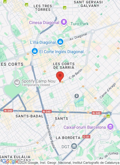 Map showing Spain