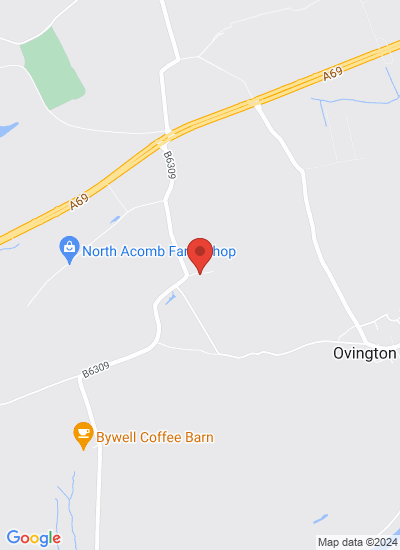Map showing Northumberland, United Kingdom