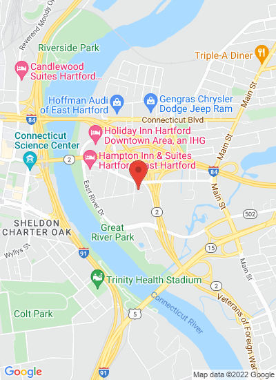 Map showing hartford, United States