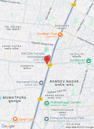 Map showing Ahmedabad, India