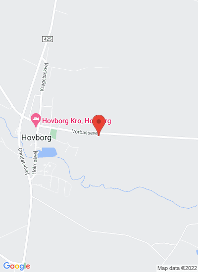 Map showing Hovborg, Denmark