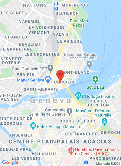 Map showing Geneva, Switzerland