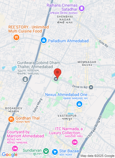 Map showing Ahmedabad, India