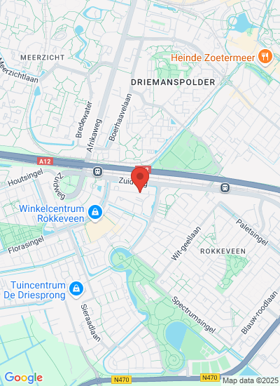 Map showing Zoetermeer, Netherlands