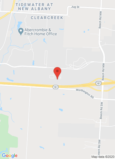 Map showing New Albany, United States