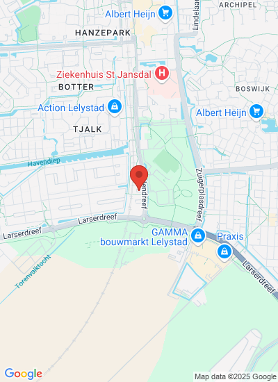 Map showing Lelystad, Netherlands