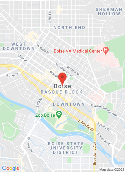 Map showing Boise, United States