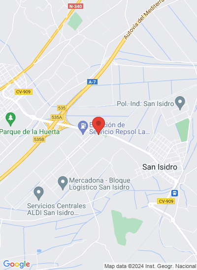 Map showing Spain