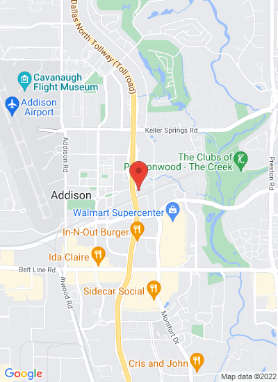 Map showing Dallas, United States