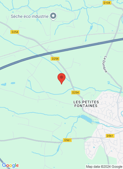 Map showing Changé, France