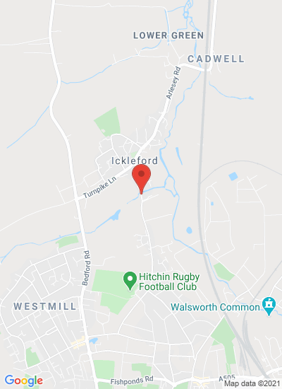 Map showing Ickleford, Hitchin, United Kingdom