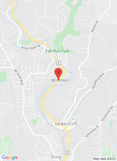 Map showing Glenshaw, United States