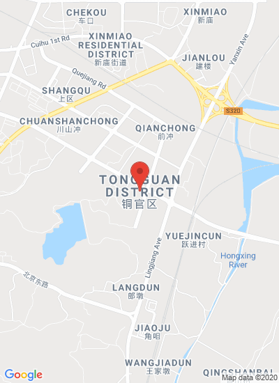 Map showing Zhangzhou, China