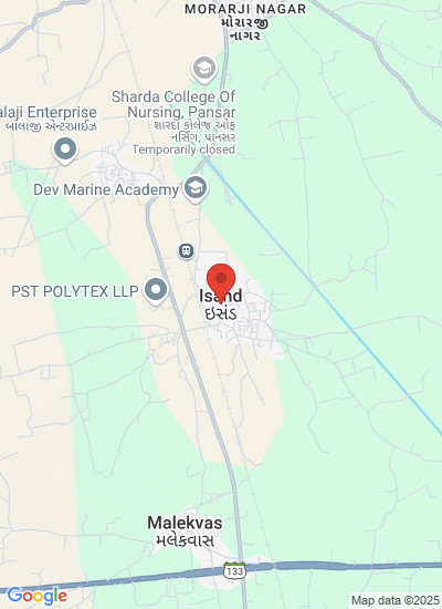 Map showing Gandhinagar, India