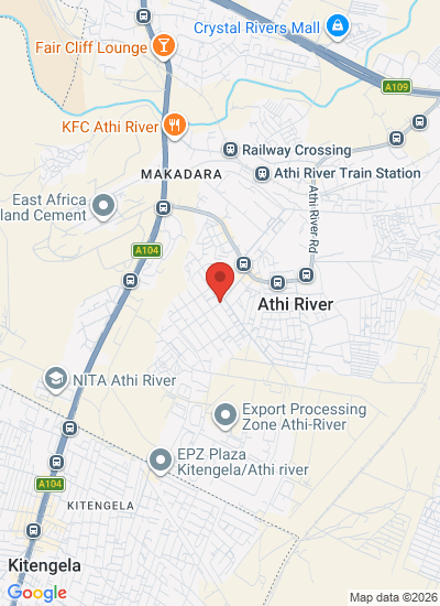 Map showing Nairobi, Kenya