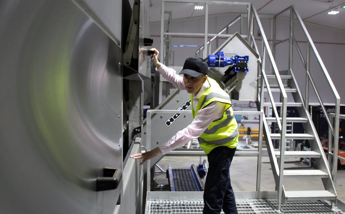 Haith mark wilcox inspecting new washer