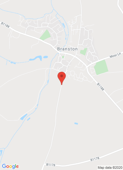 Map showing Branston, United Kingdom